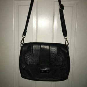 Marc Jacobs Black Cross Body (snake skin texture)